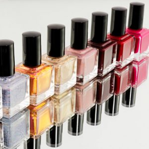 Photo showing different nail polish