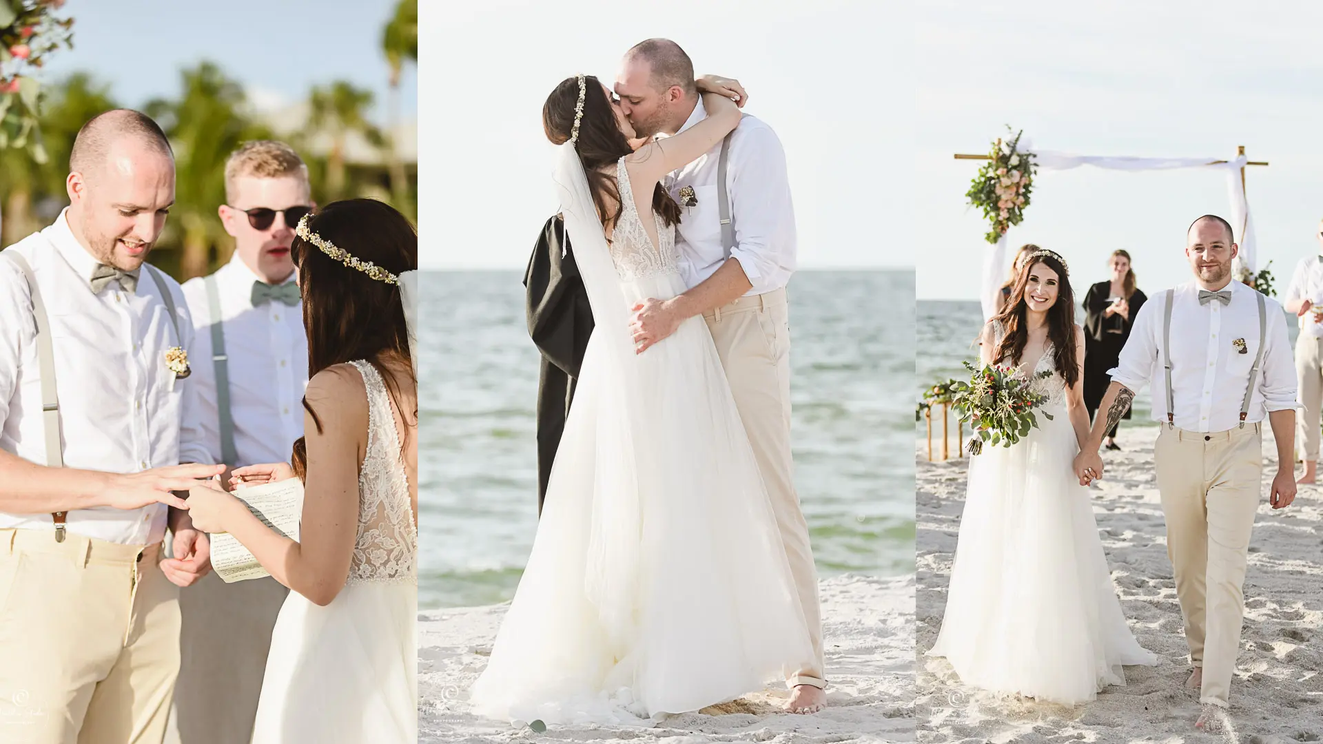 wedding ceremony naples collage