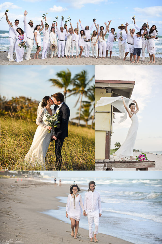 Photo showing different weddings in Hollywood Beach Fort Lauderdale