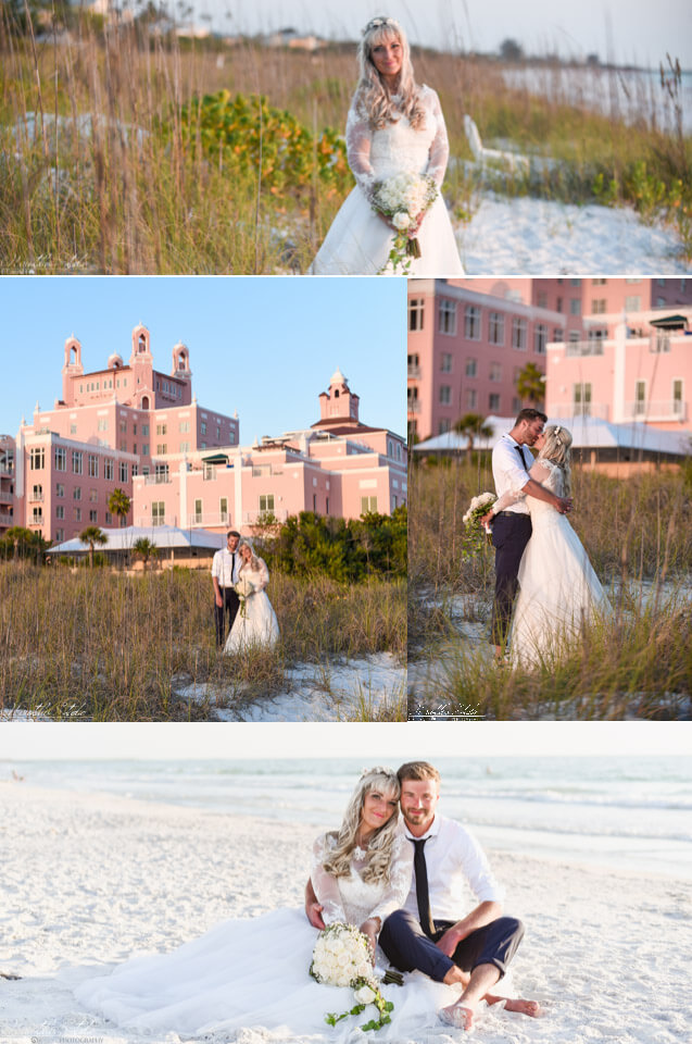 St Pete Beach Wedding photo of couple at the Don Cesar Resort